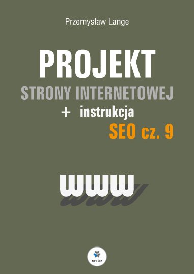 SEO część 9 - projekt strony internetowej - okładka